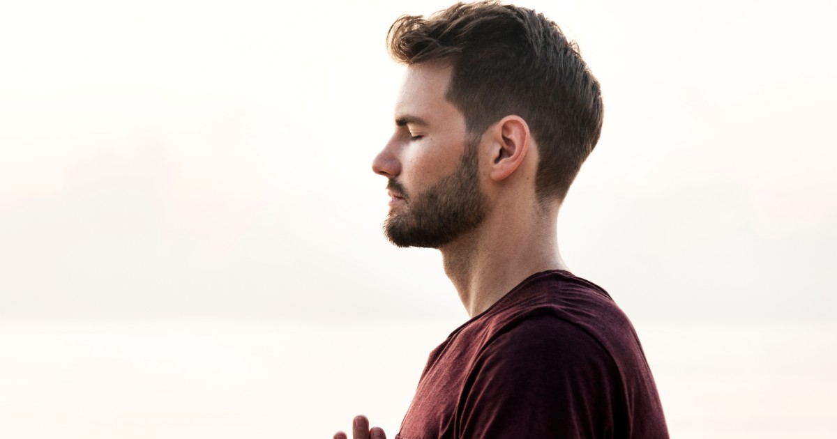 Meditation outdoors yogobe