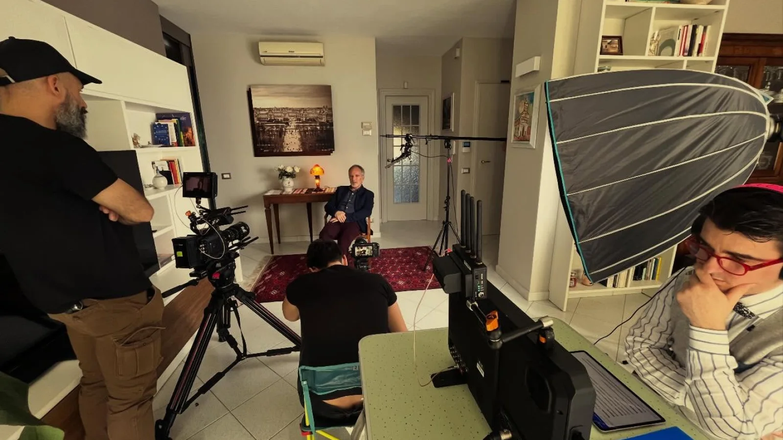 roberto gasparro sul set