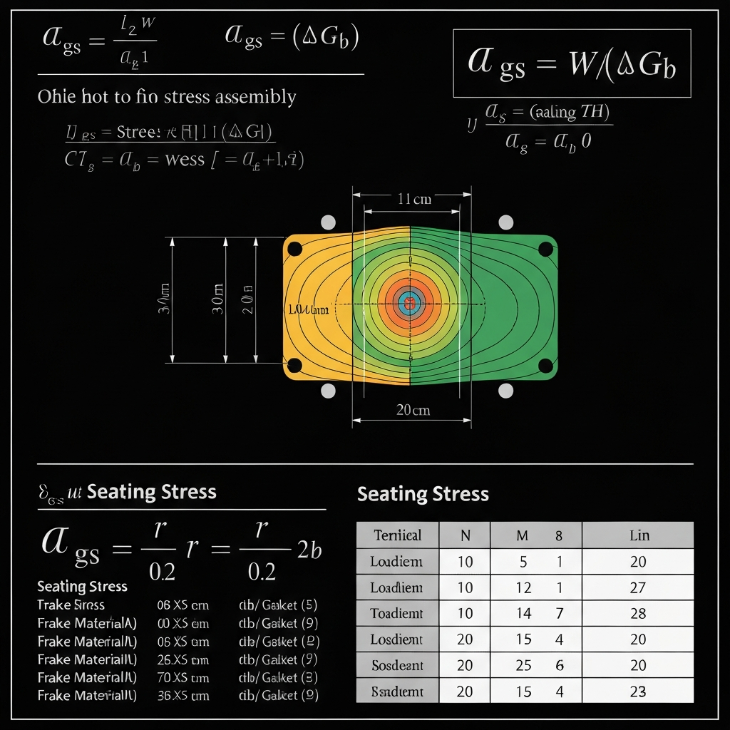 Gasket Seating Stress Calculation