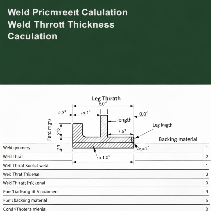 Weld Throat Thickness Calculation