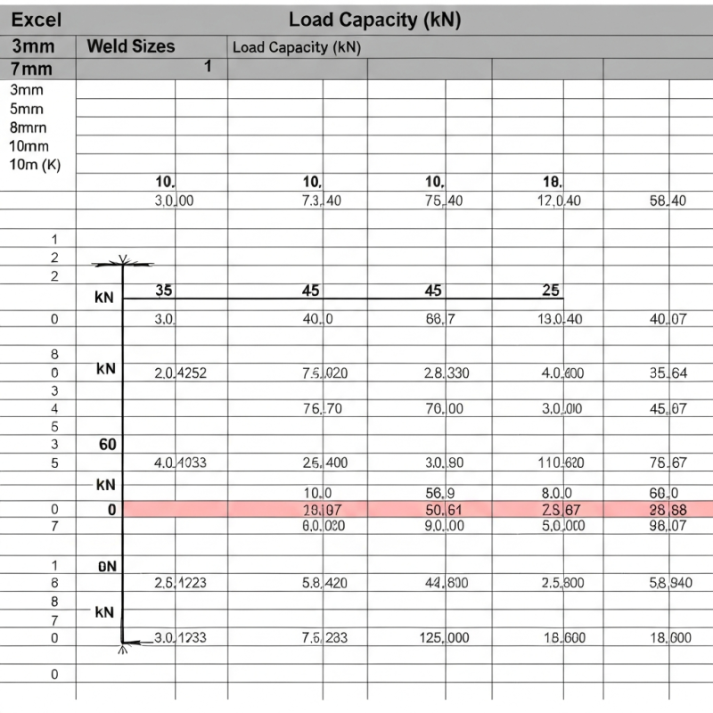 Weld Size vs Load Capacity Calculation