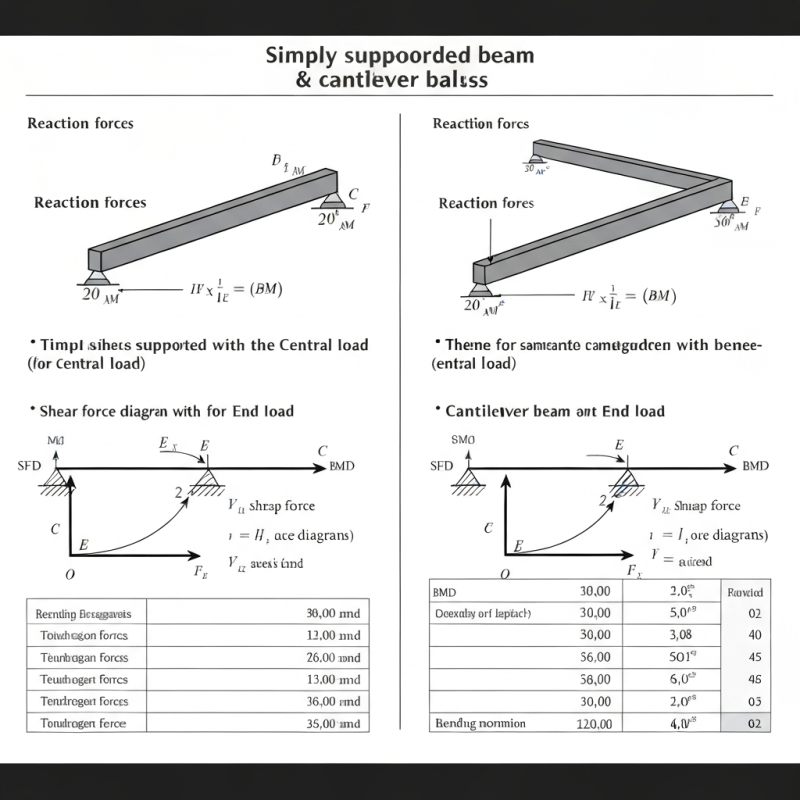 Simply Supported & Cantilever Beam Calculation