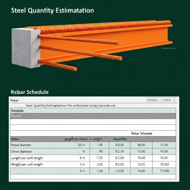 Steel Quantity Estimation for RCC