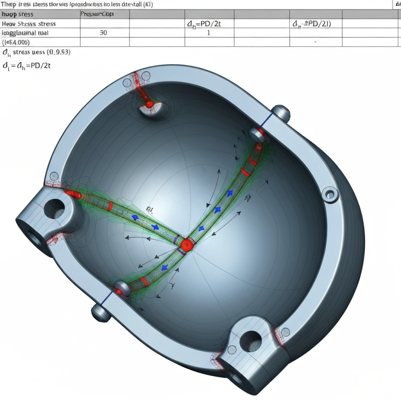 Internal Pressure Design Calculation for Pressure Vessels