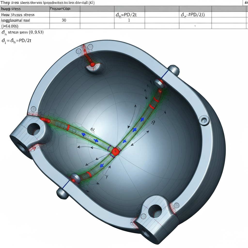 Internal Pressure Design Calculation for Pressure Vessels