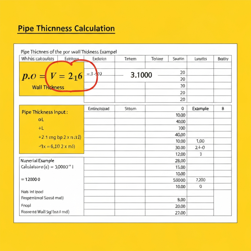 Pipe Thickness Calculation