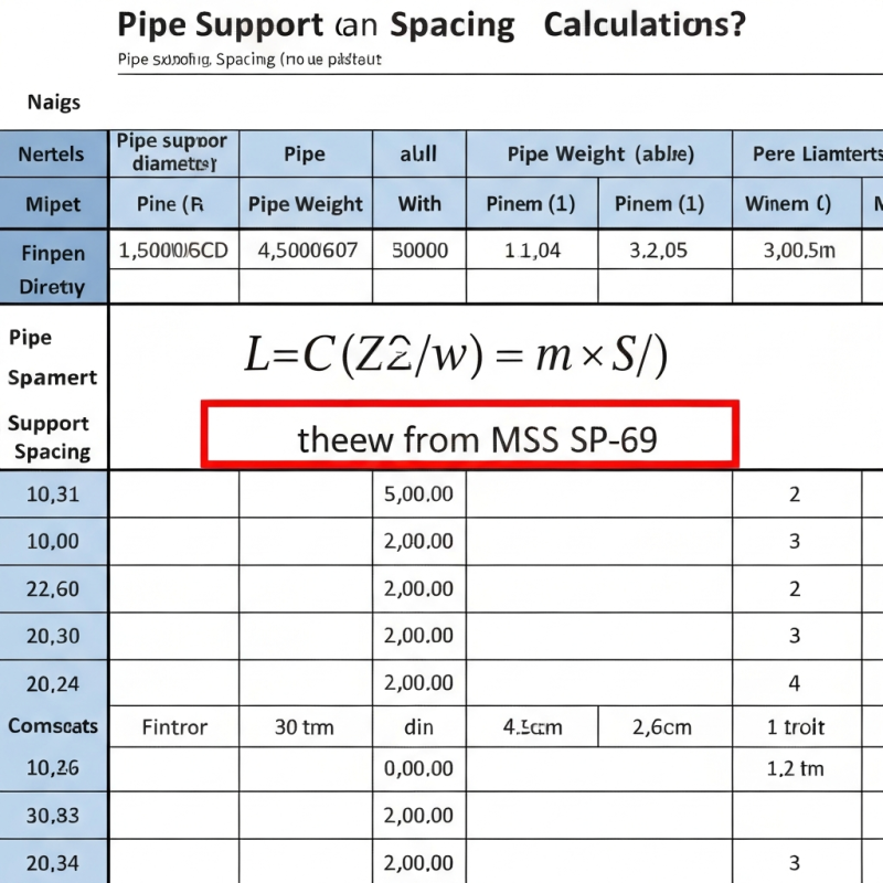 Pipe Support Spacing Calculation