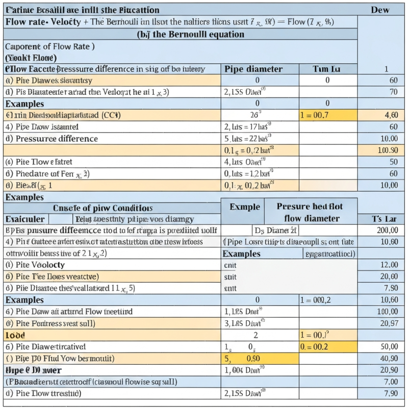 Bernoulli Equation Applications