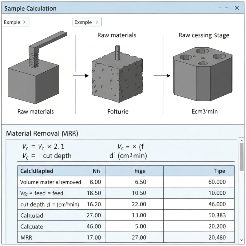 Material Removal Rate (MRR) Calculation
