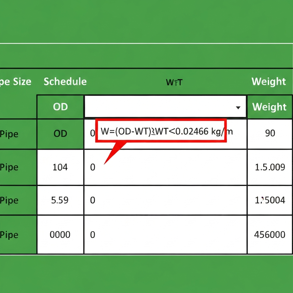 Pipe Weight Calculator