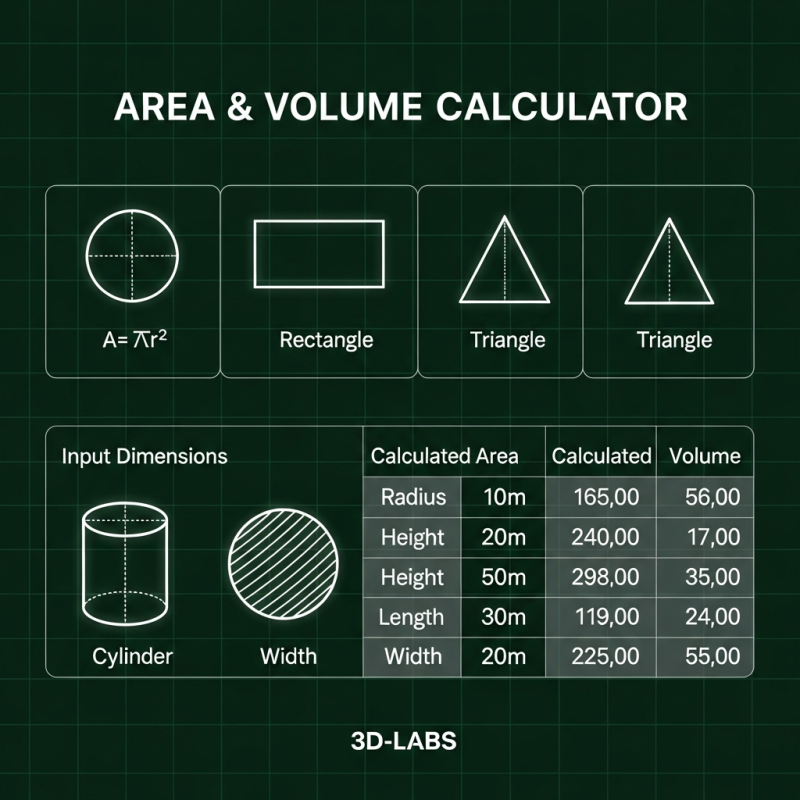 Area & Volume Calculator
