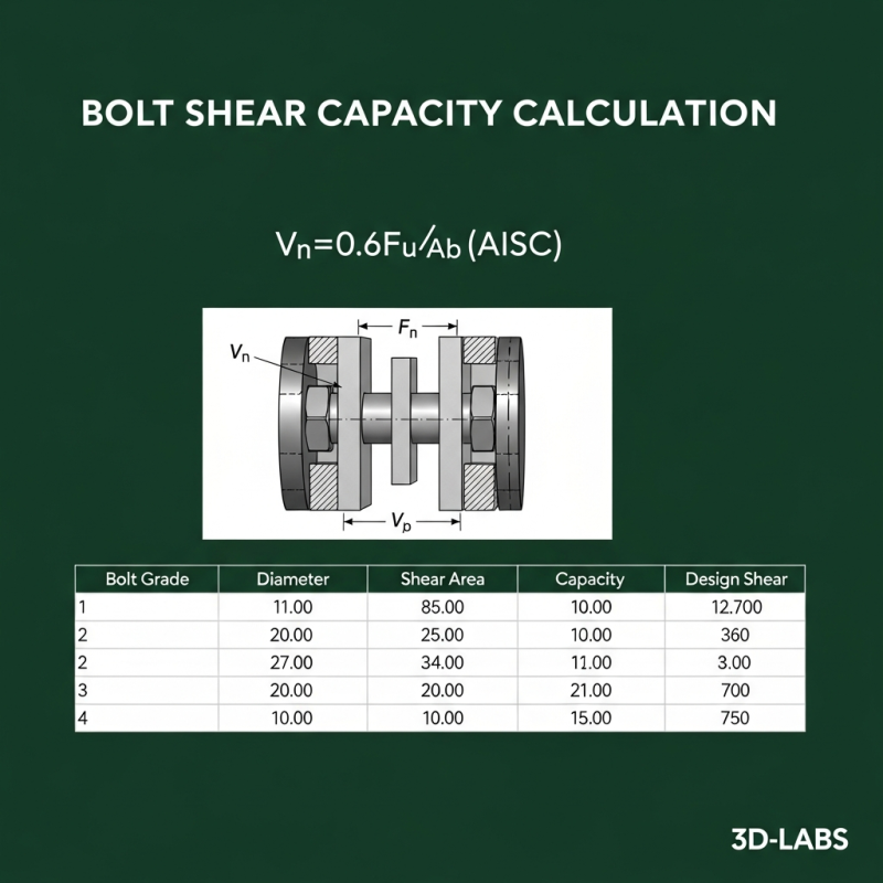 Bolt Shear Capacity Calculation