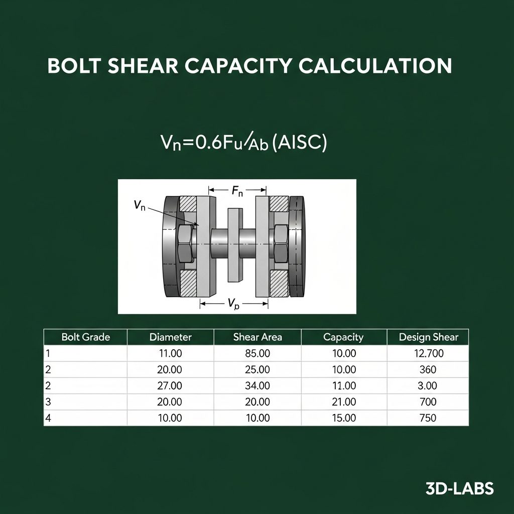 Bolt Shear Capacity Calculation