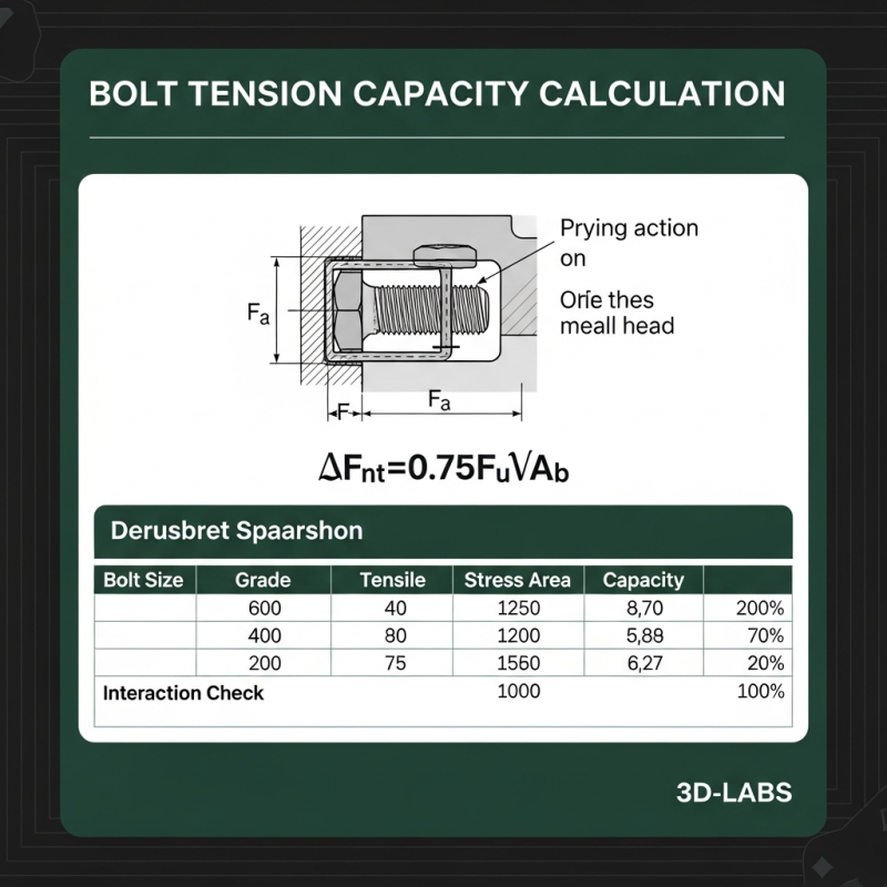 Bolt Tension Capacity Calculation