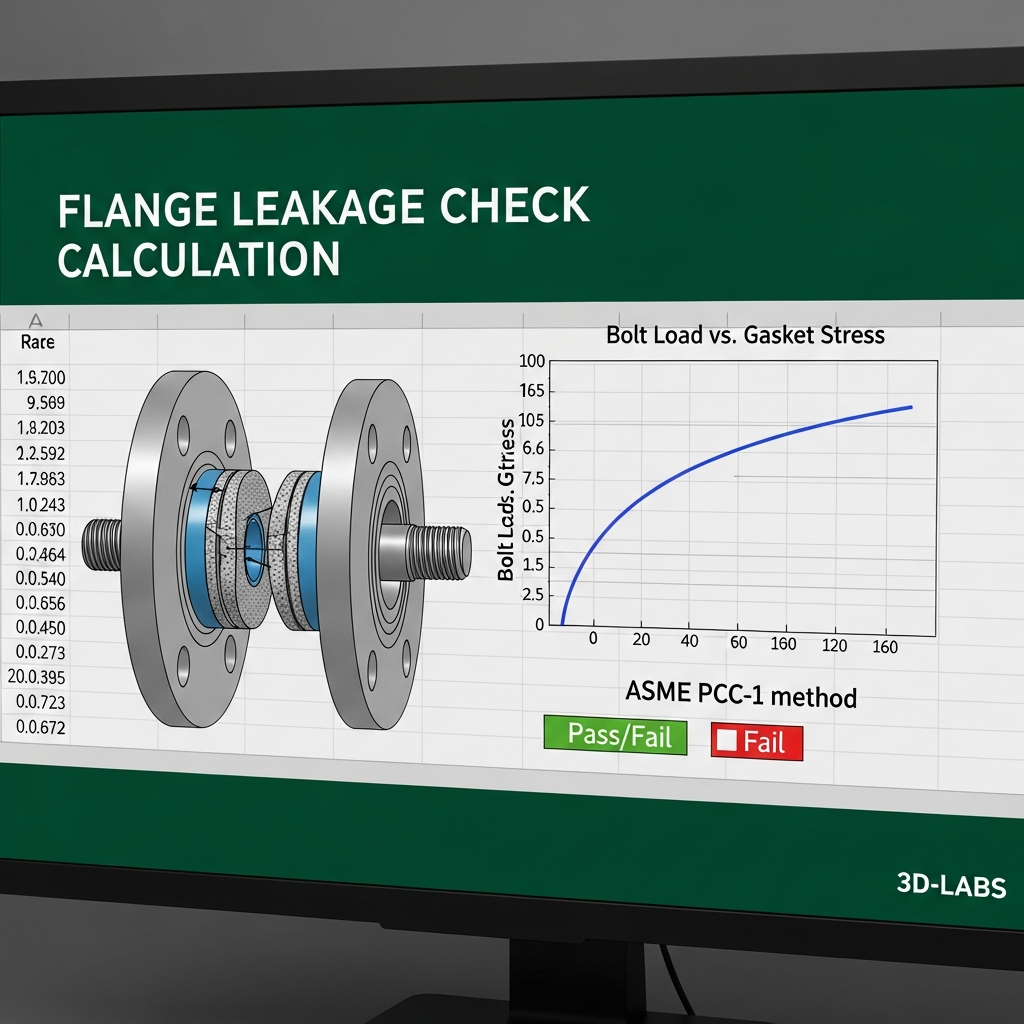 Flange Leakage Check Calculation