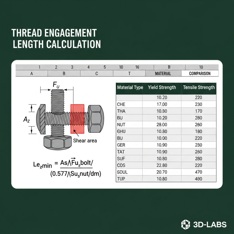 Thread Engagement Length Calculation