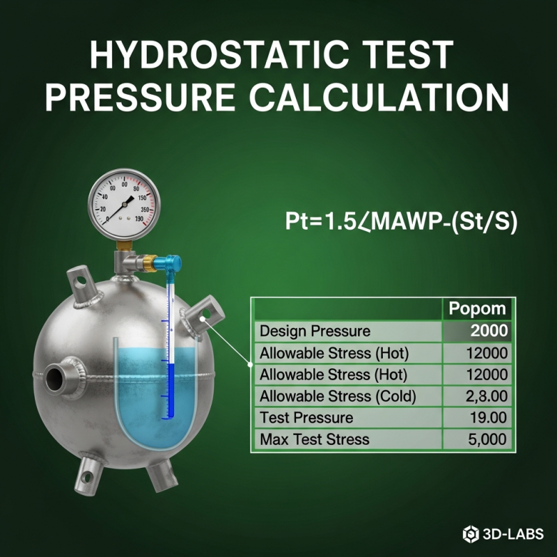 Hydrostatic Test Pressure Calculation