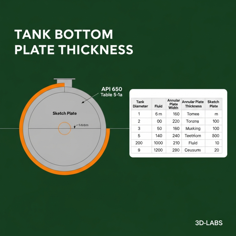 Tank Bottom Plate Thickness Calculation