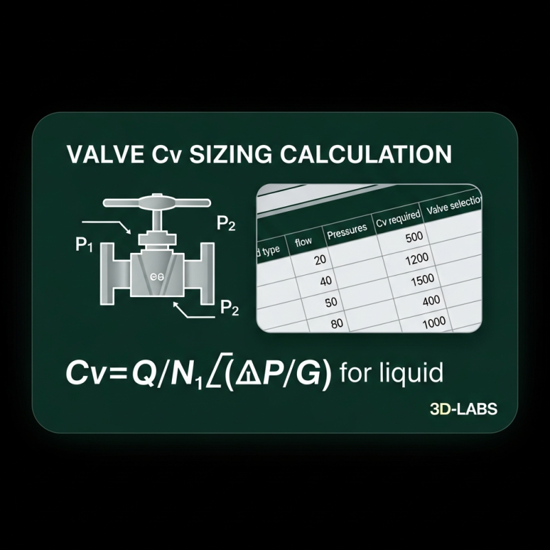 Valve Cv Sizing Calculation