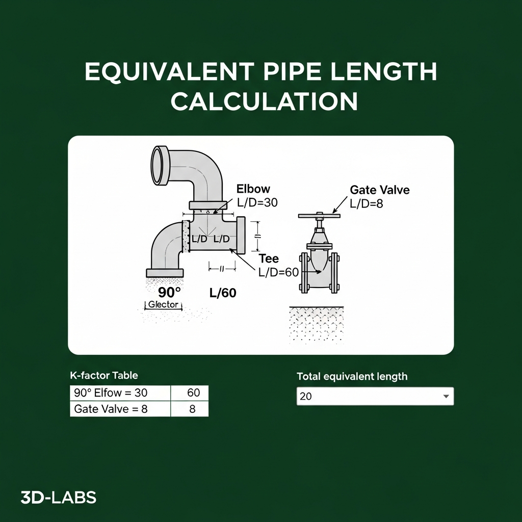 Equivalent Pipe Length Calculation