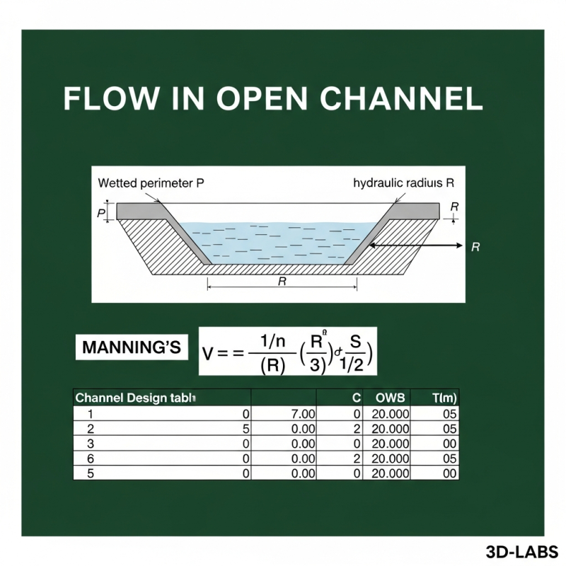 Flow in Open Channel Calculation