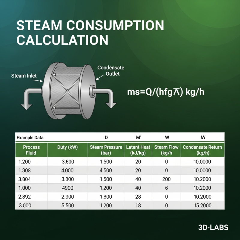 Steam Consumption Calculation