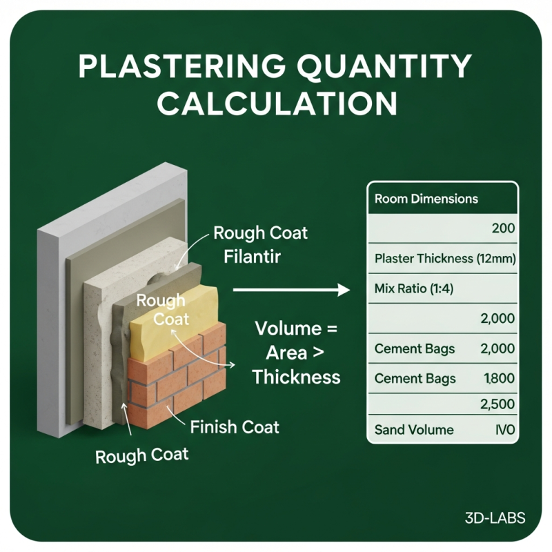 Plastering Quantity Calculation