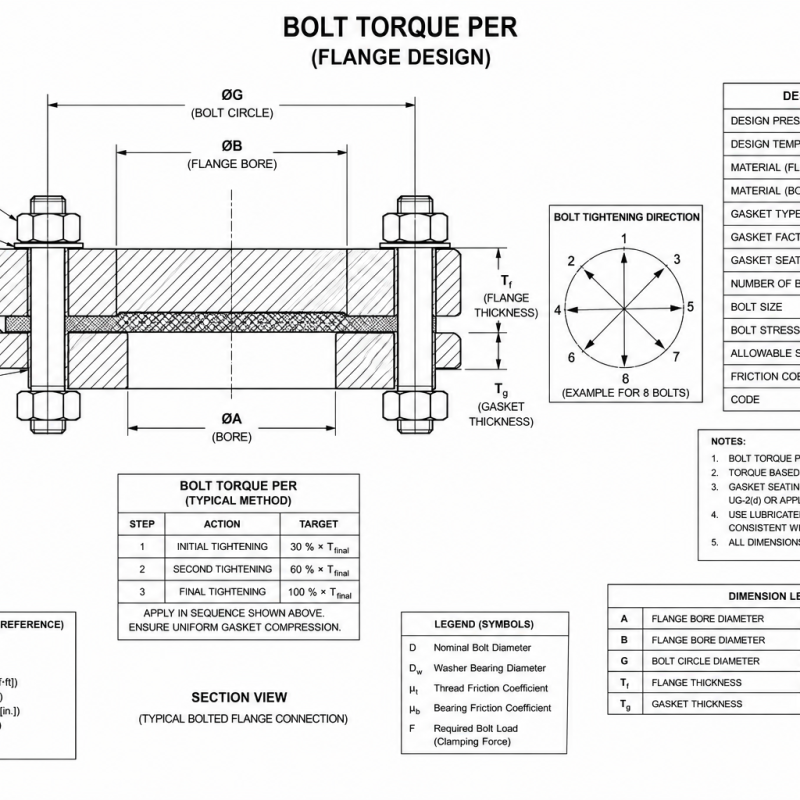 Bolt Torque per ASME PCC-1 App. O
