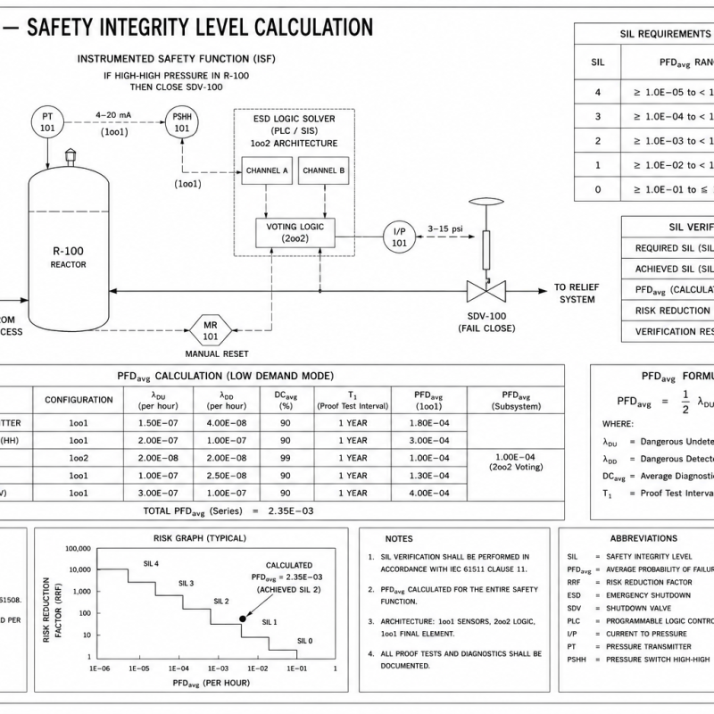 SIL Verification — Safety Integrity Level Calculation