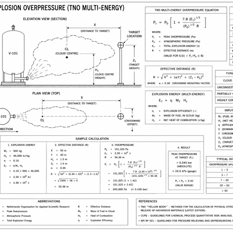 Vapour Cloud Explosion Overpressure (TNO Multi-Energy)