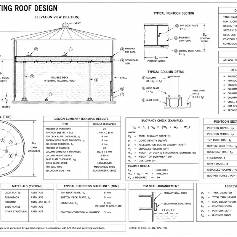 API 650 — Floating Roof Design