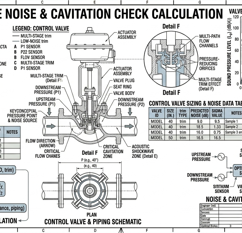 Control Valve Noise & Cavitation Check
