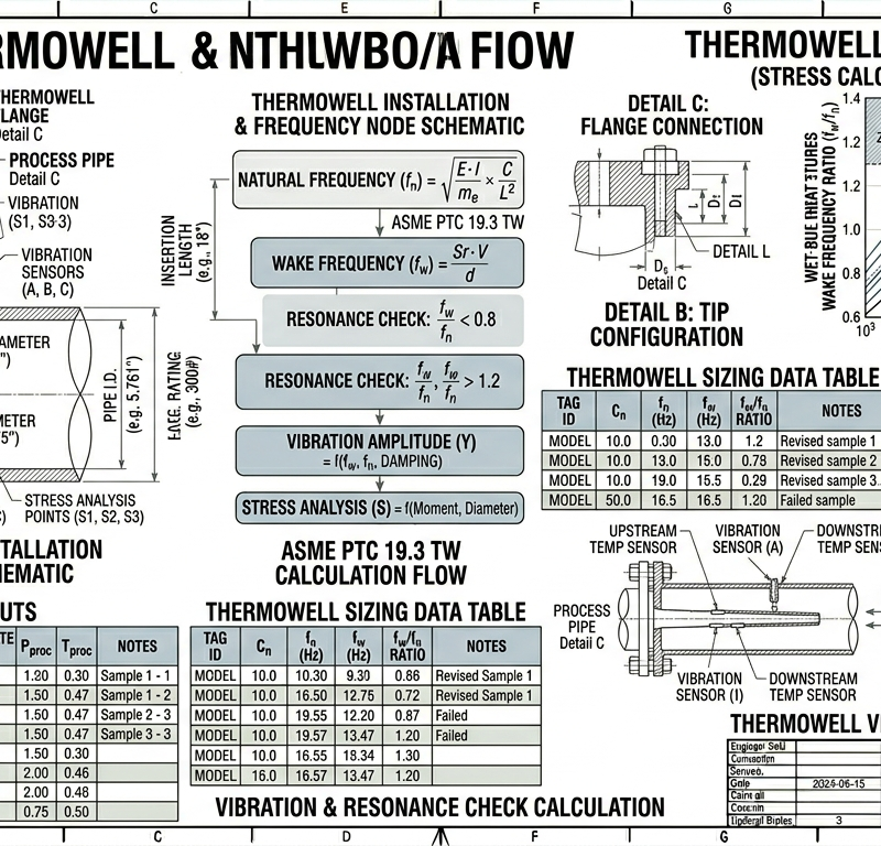 Thermowell Vibration — ASME PTC 19.3 TW