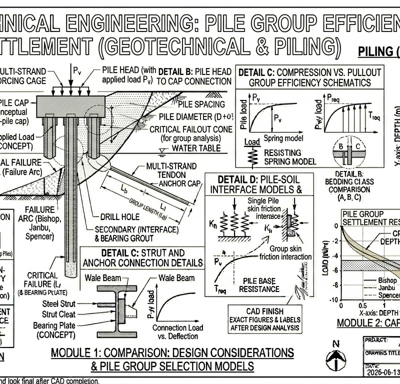 Pile Group Efficiency + Settlement