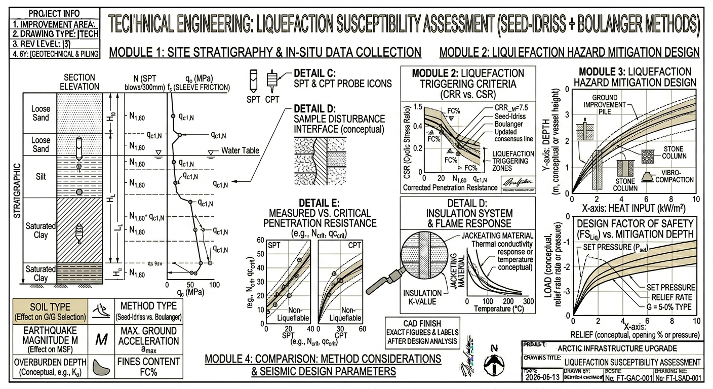 Liquefaction Susceptibility (Seed-Idriss + Boulanger)