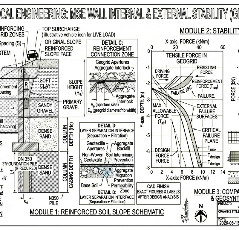 MSE Wall Internal + External Stability