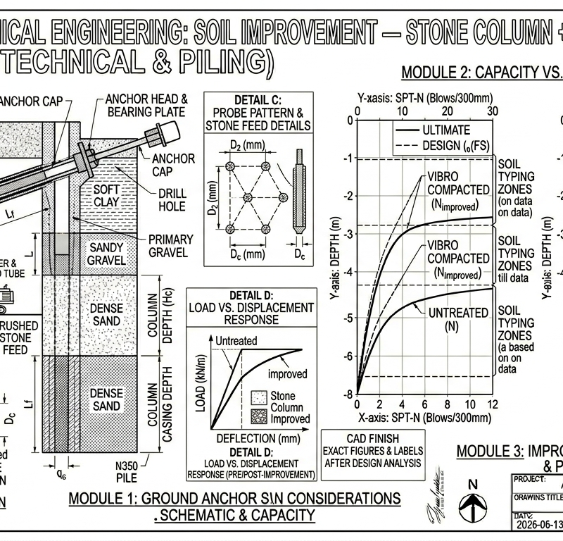 Soil Improvement — Stone Column + Vibro Compaction