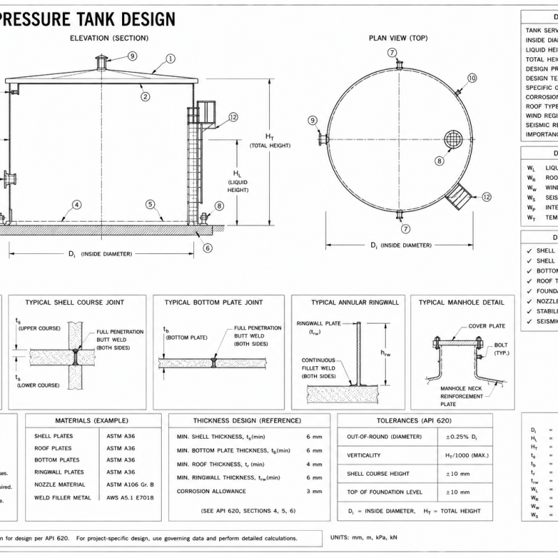 API 620 — Low Pressure Tank Design