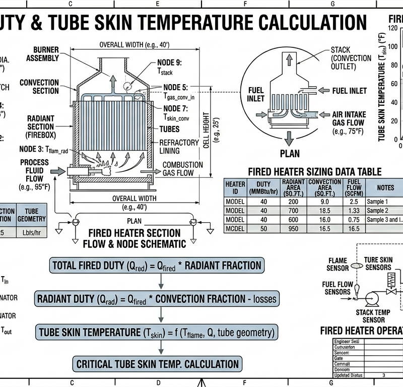 Fired Heater Duty & Tube Skin Temperature