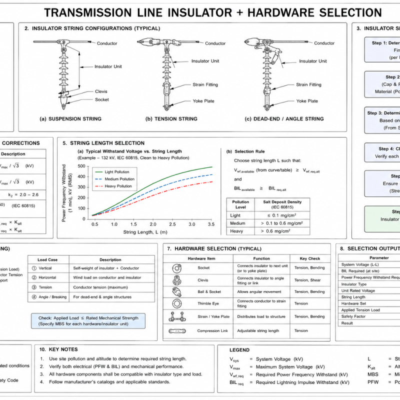 Transmission Line Insulator + Hardware Selection