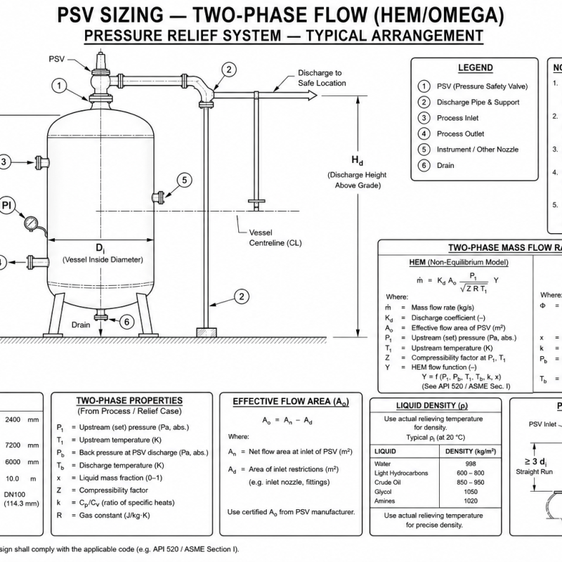 PSV Sizing — Two-Phase Flow (HEM/Omega)