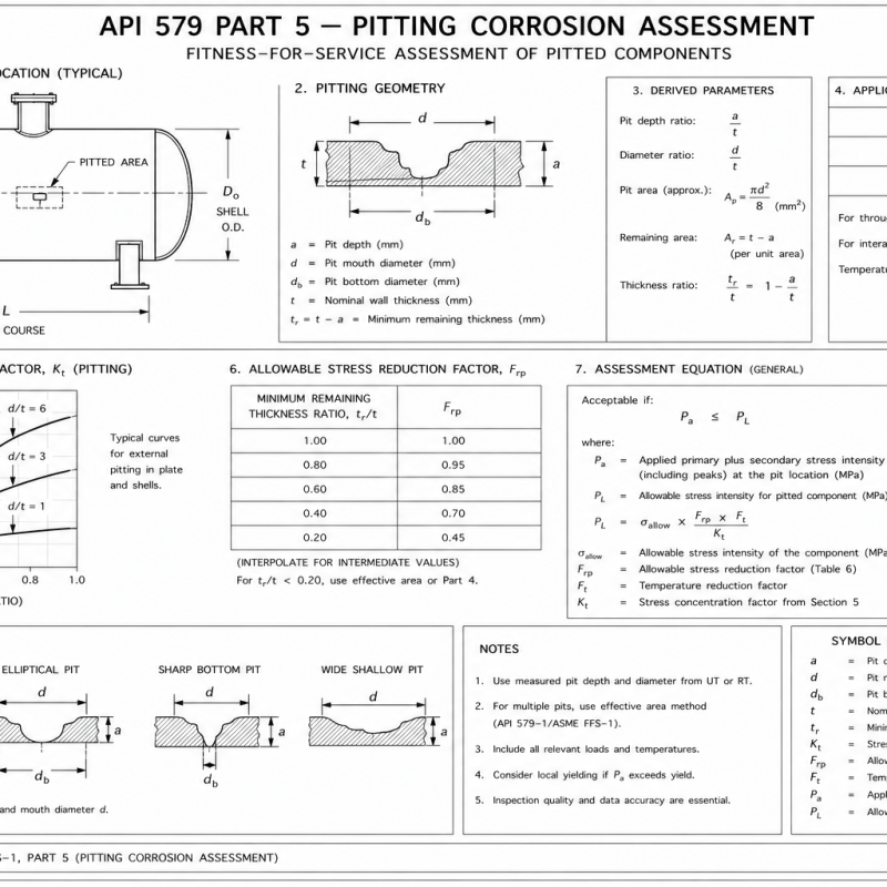 API 579 Part 5 — Pitting Corrosion Assessment
