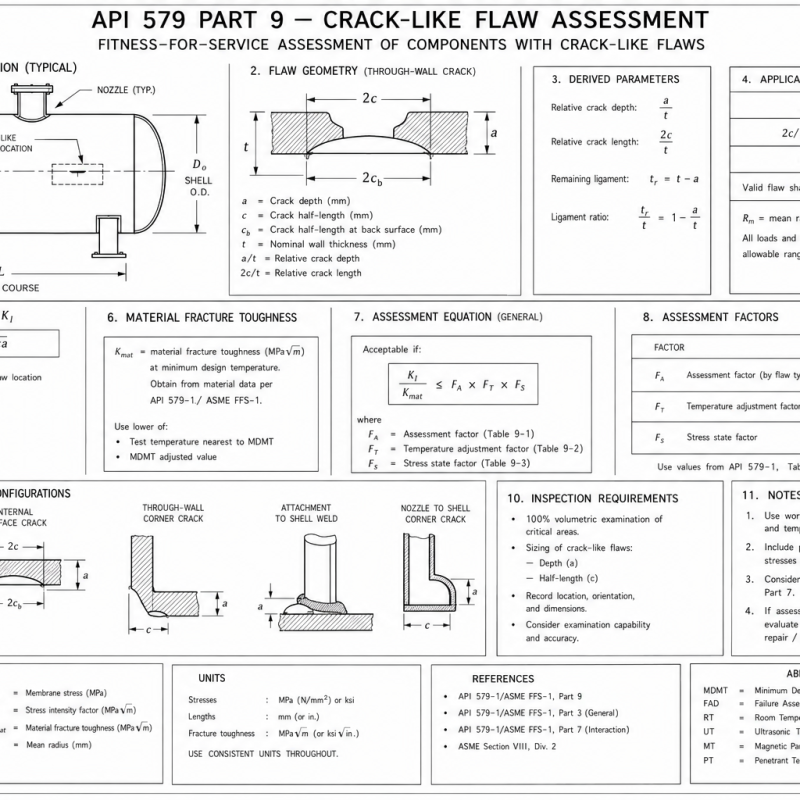 API 579 Part 9 — Crack-Like Flaw Assessment