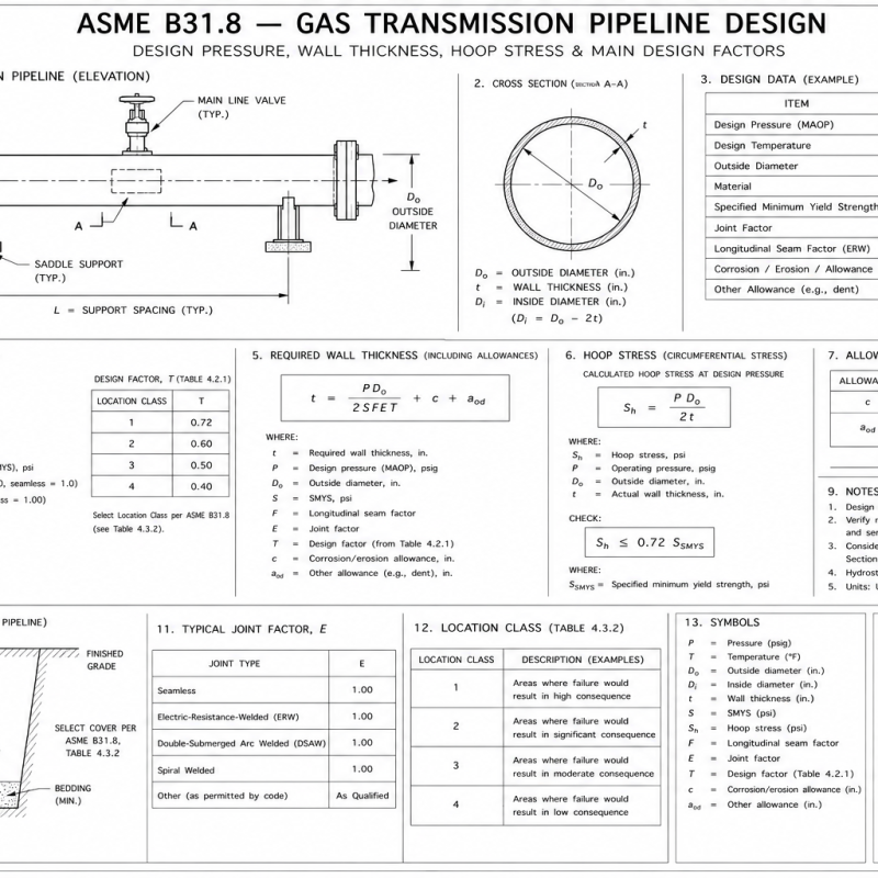 ASME B31.8 — Gas Transmission Pipeline Design