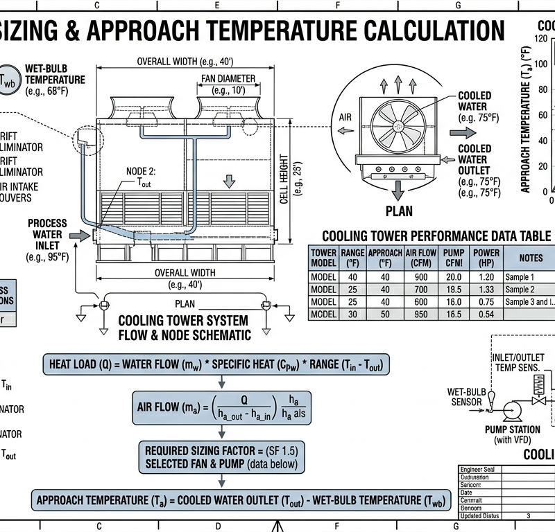 Cooling Tower Sizing & Approach Temperature