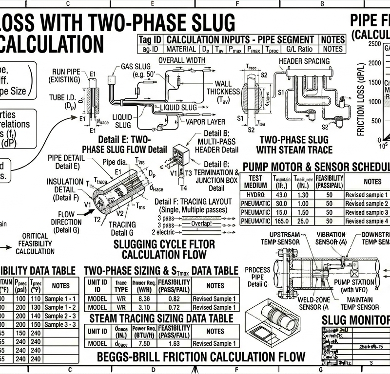 Pipe Friction Loss with Two-Phase Slug (Beggs-Brill)
