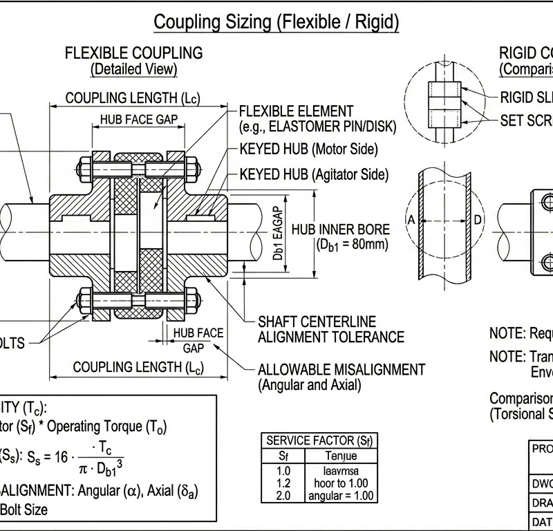 Coupling Sizing (Flexible / Rigid)