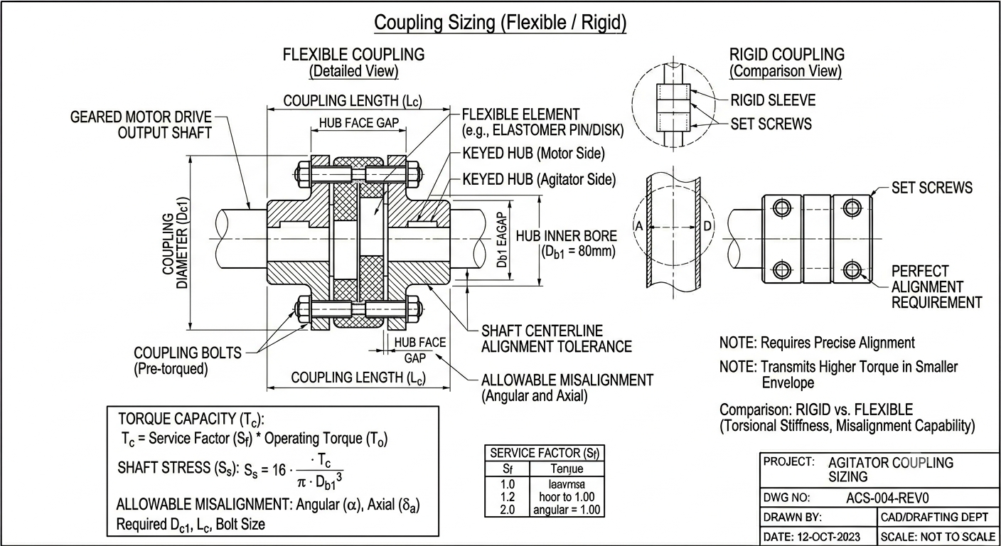 Coupling Sizing (Flexible / Rigid)