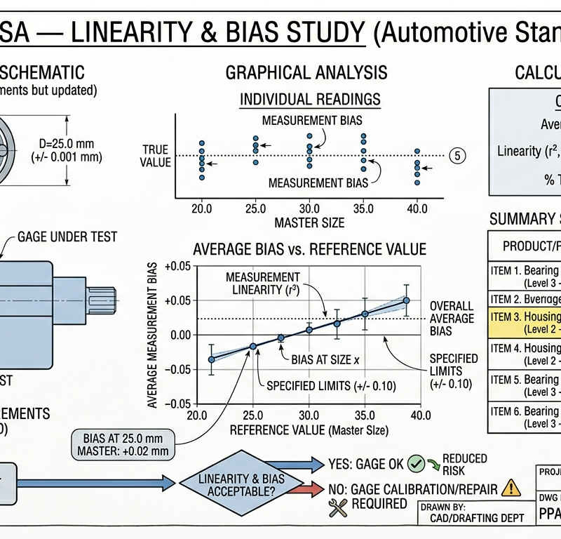 MSA — Linearity & Bias Study