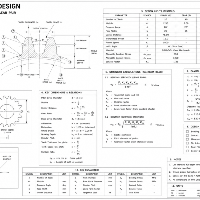 Gear Tooth Design — AGMA 2001 / ISO 6336